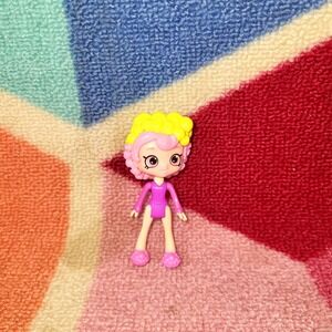 Shopkins Small Doll Pink‎ Leotard Yellow Pink Curly Hair Toy for Kids Girls